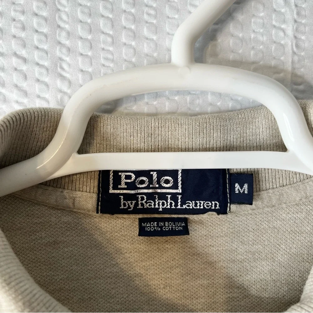 Polo Ralph Lauren Beige Cotton Polo Size M